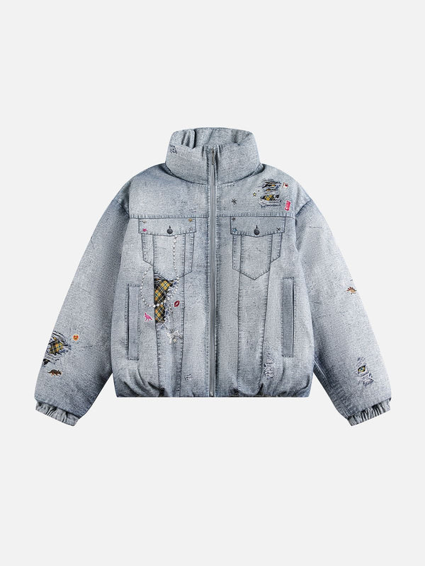 Aelfric Eden Denim Graphic Coat