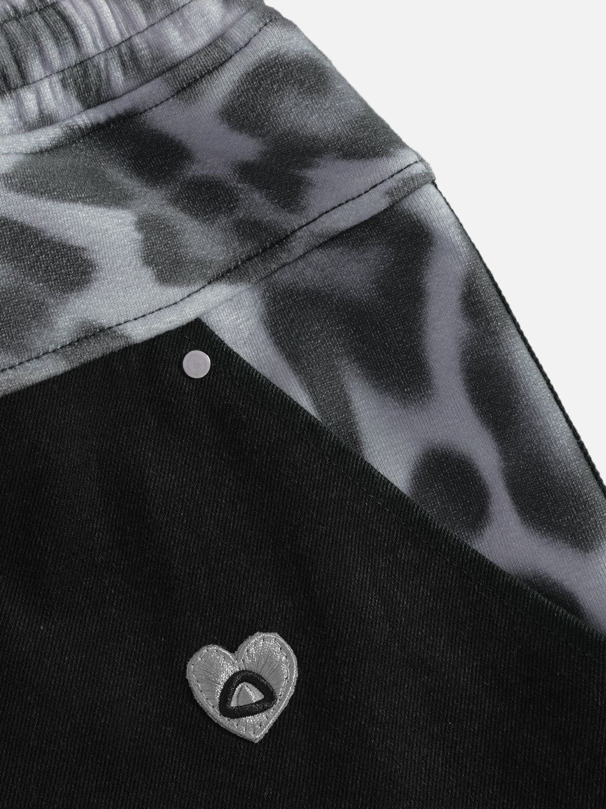 Aelfric Eden Leopard Super Baaggy Barrel Jeans