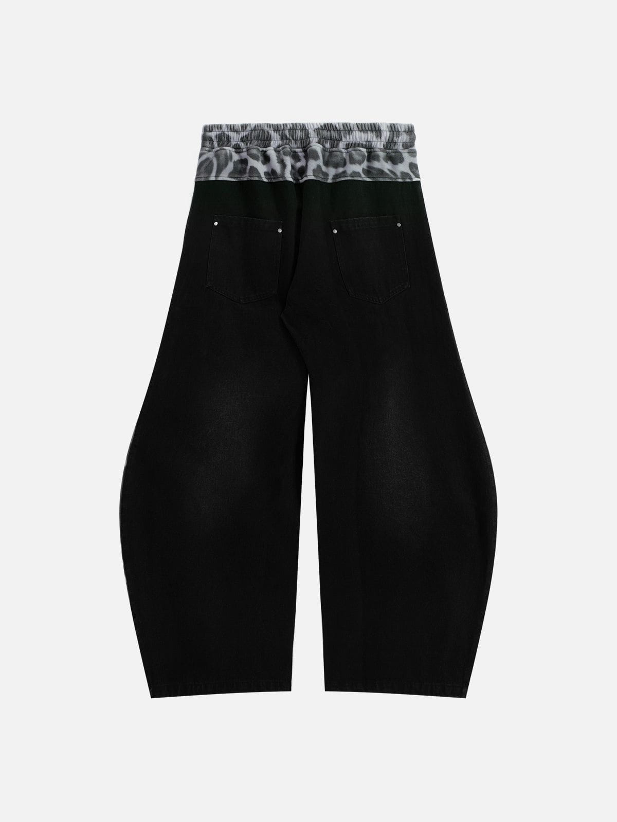 Aelfric Eden Leopard Super Baaggy Barrel Jeans