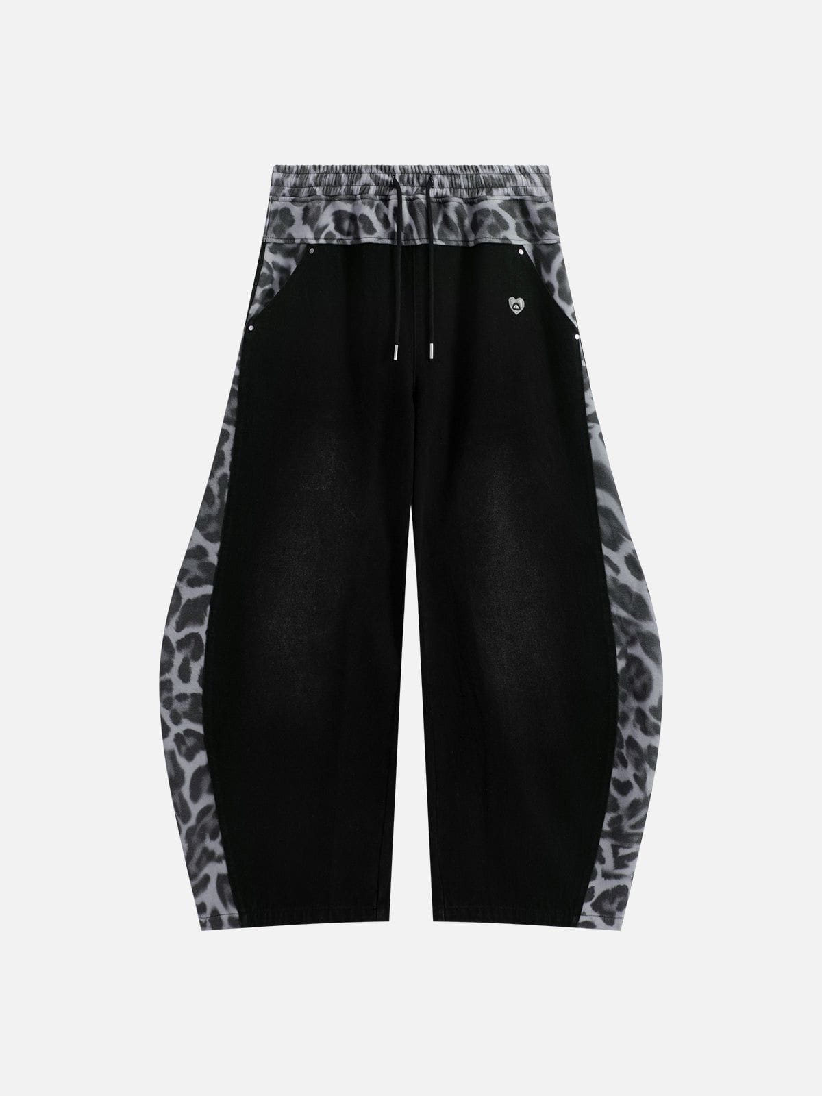 Aelfric Eden Leopard Super Baaggy Barrel Jeans