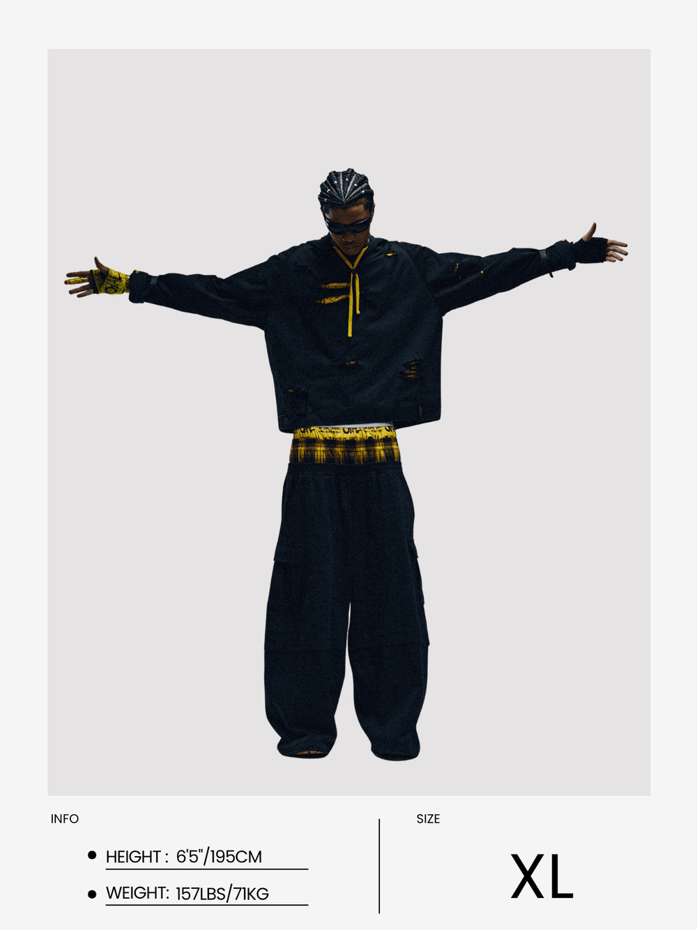 COMPLEXCON LIMITED] Triple Waist Super Baaggy Barrel Cargo