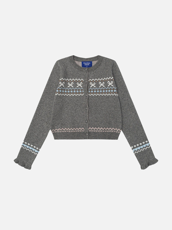 Aelfric Eden Fair Isle Cropped Cardigan