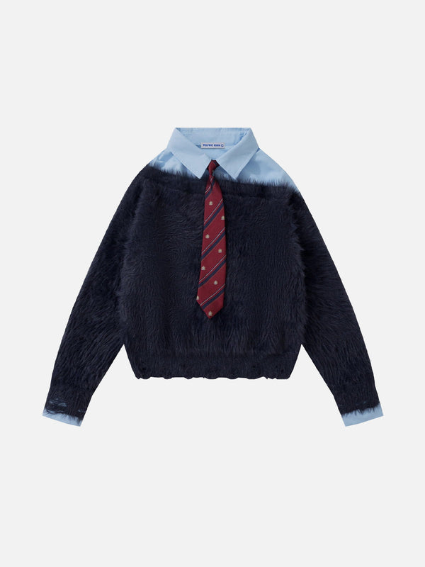 Aelfric Eden Tie Two Layer Sweater