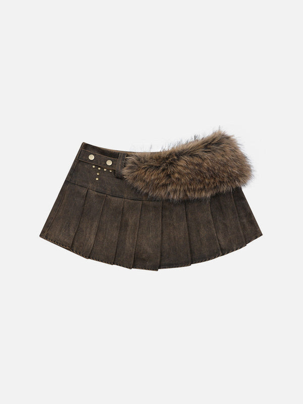 Aelfric Eden Faux Fur Skirt