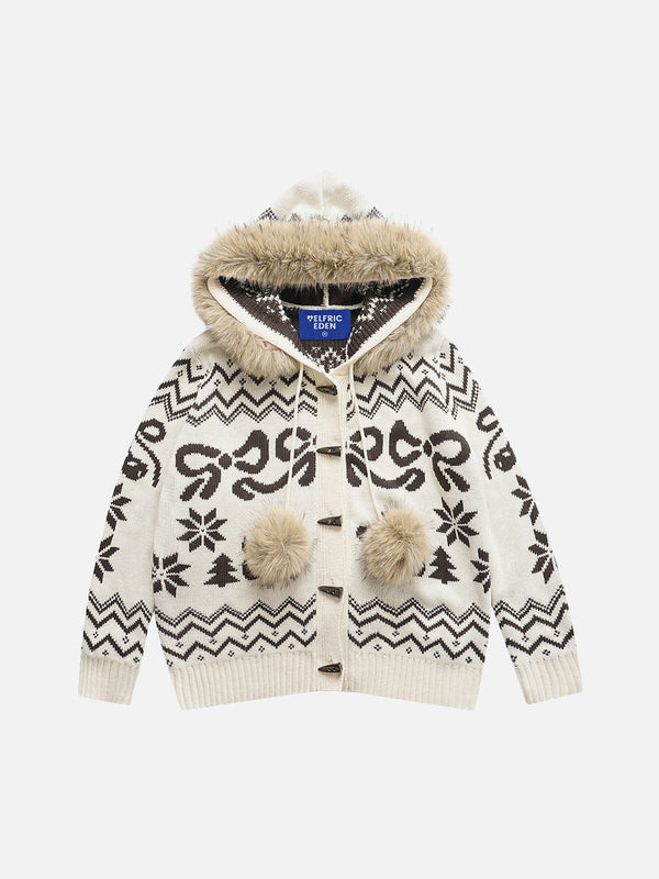 Aelfric Eden Fair Isle Oversized Cardigan