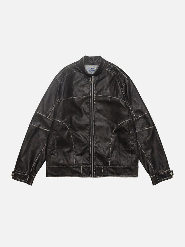 Aelfric Eden Stitch Faux Leather Jacket