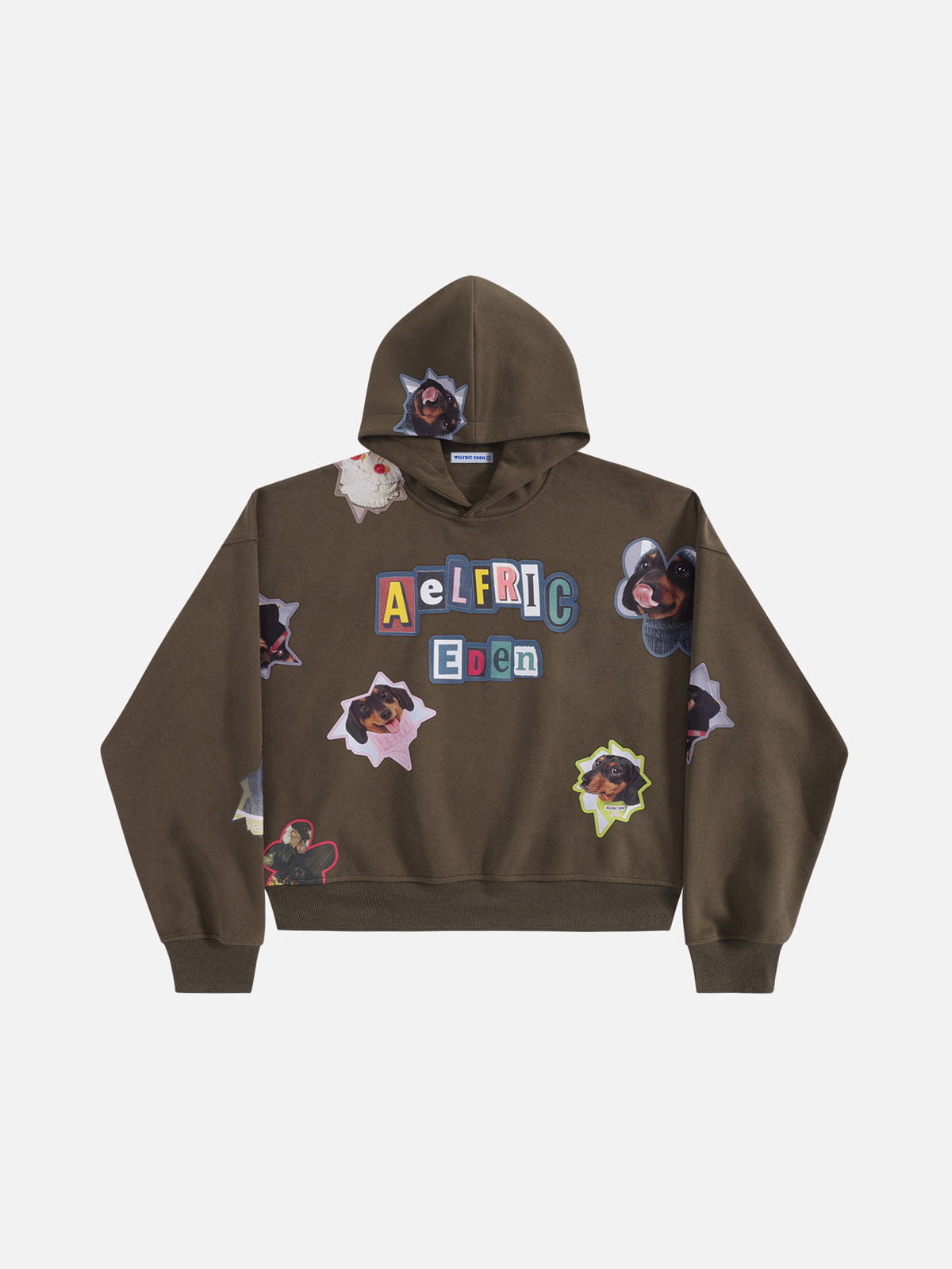 Aelfric Eden Boxy Dachshund Sticker Hoodie