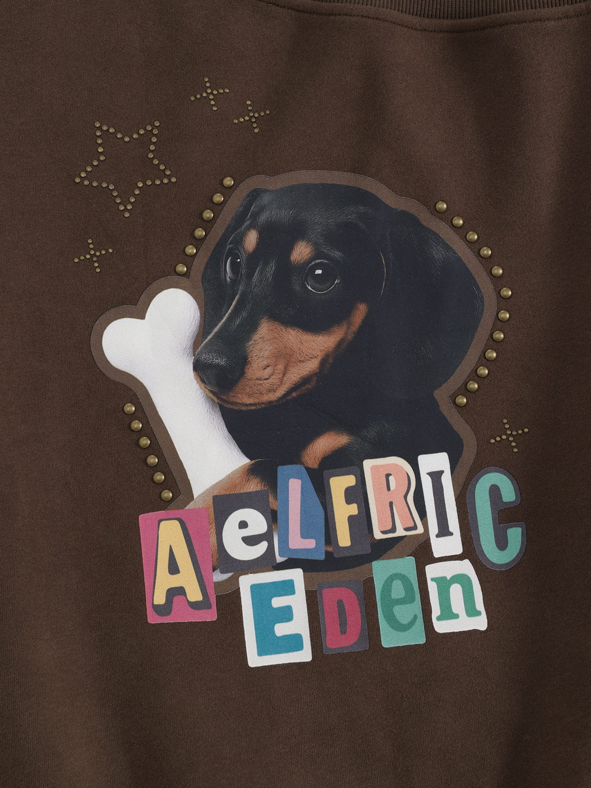 Aelfric Eden Dachshund Off-The-Shoulder Sweatshirt