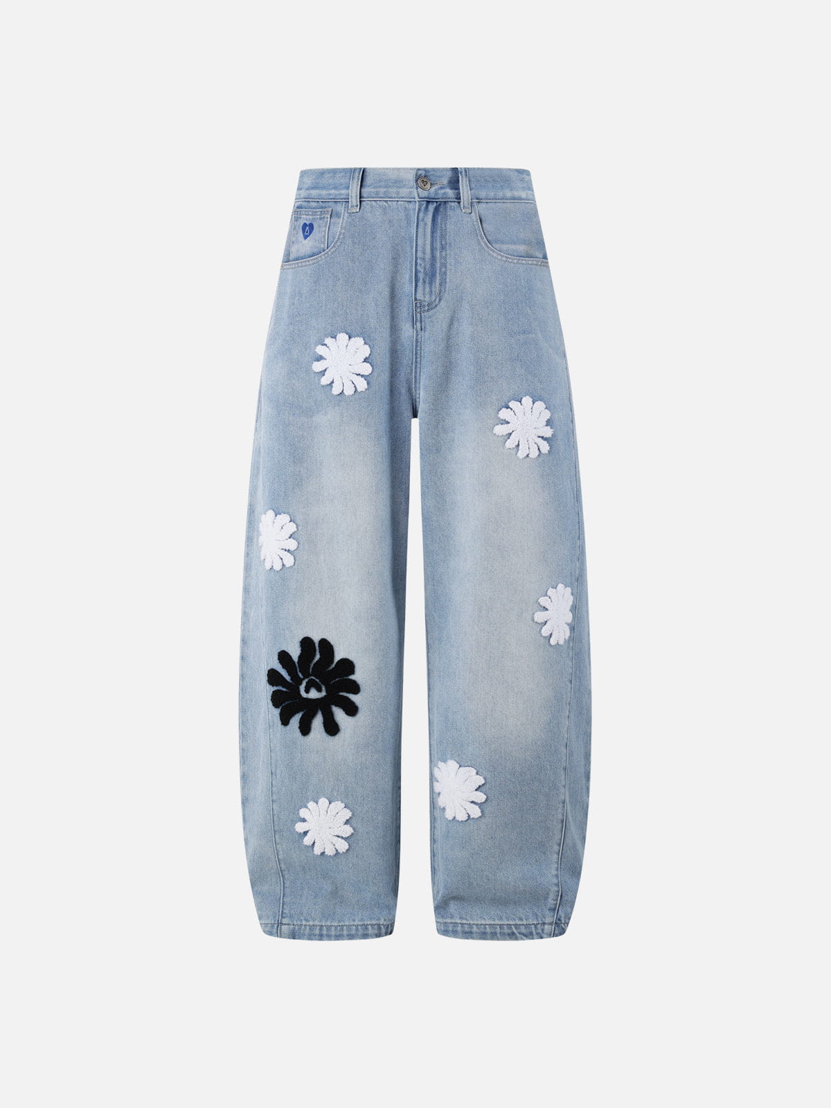 Aelfric Eden Floral Embroidered Baggy Jeans