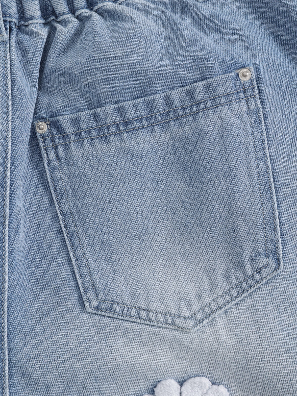 Aelfric Eden Floral Embroidered Baggy Jeans