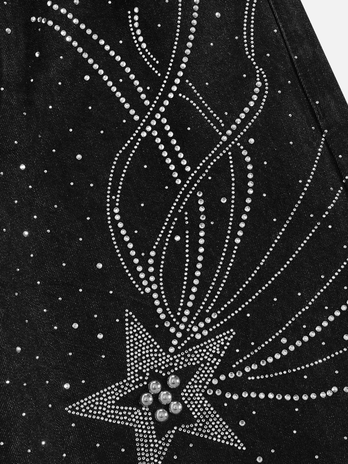 Aelfric Eden Rhinestone Star Baggy Jeans