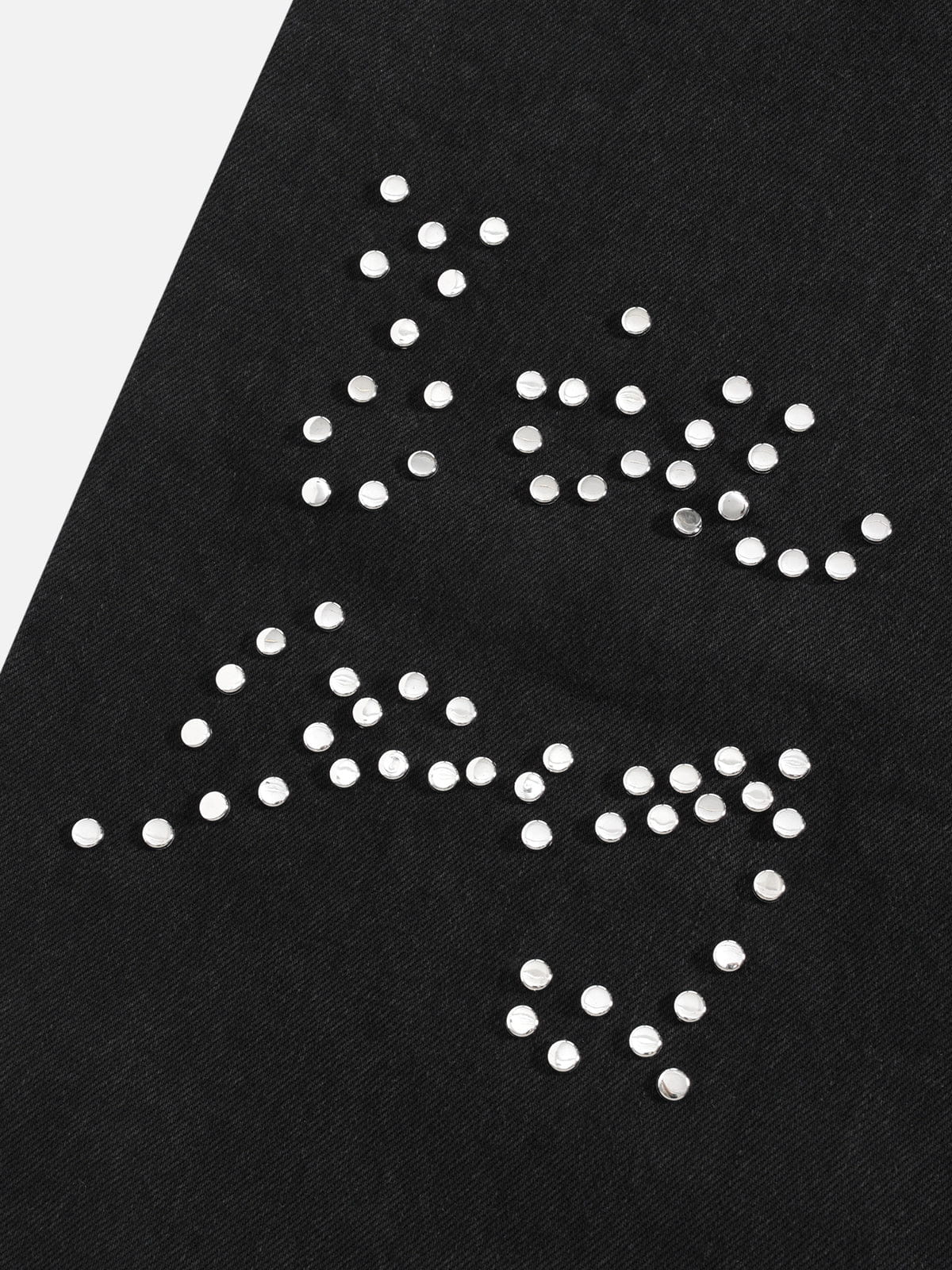 Aelfric Eden Leopard Rhinestone Baggy Jeans