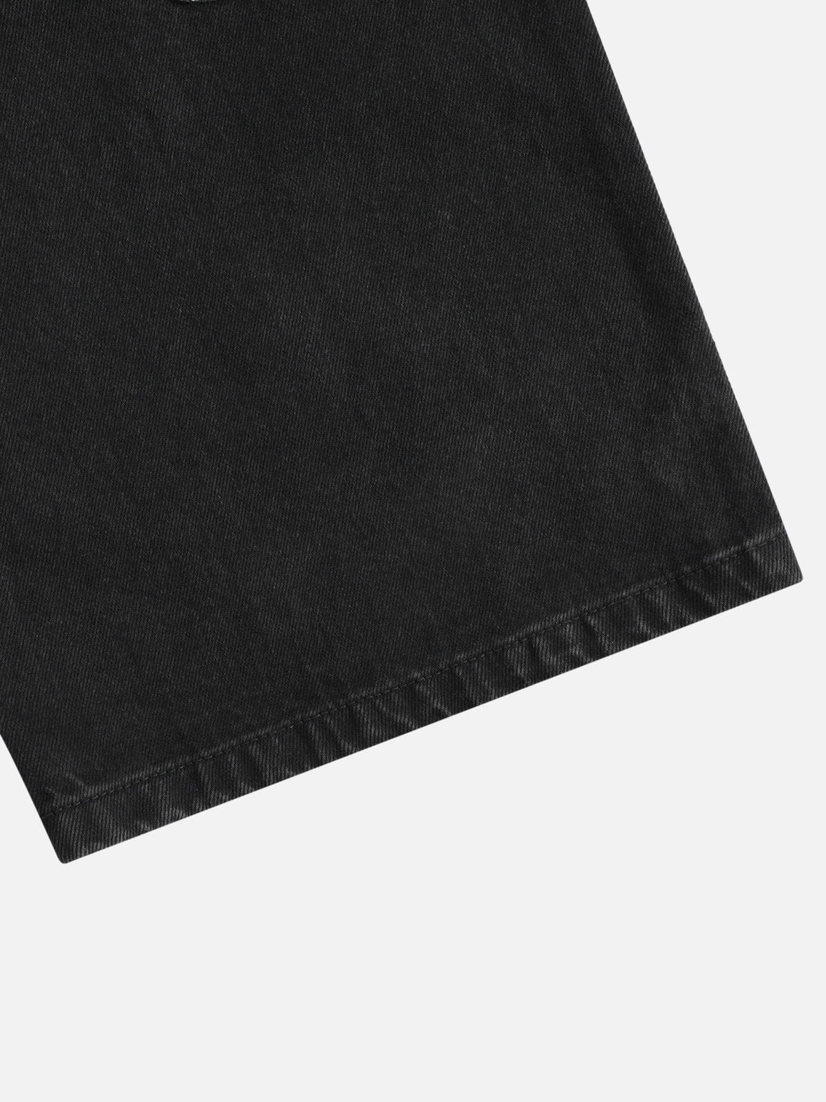 Aelfric Eden Leopard Rhinestone Baggy Jeans