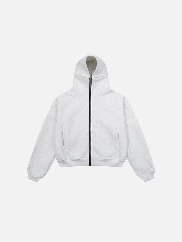 Aelfric Eden Boxy High-Neck Zip Up Hoodie