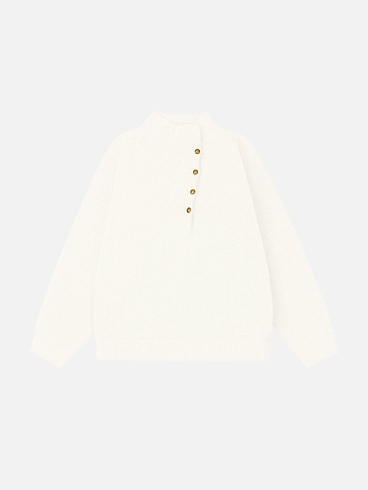 Aelfric Eden Half-High Neck Button Knit Sweater