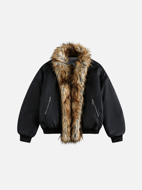 Aelfric Eden Faux Fur Panel Coat