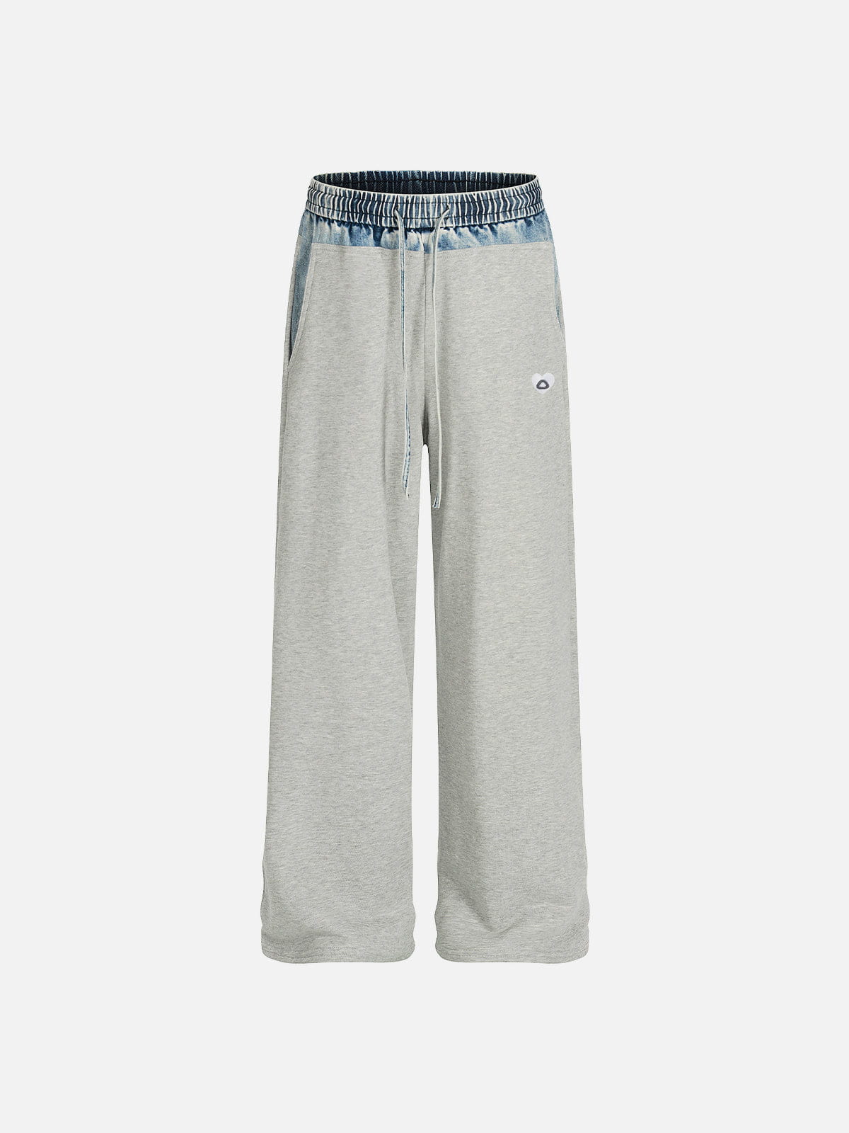 Aelfric Eden Denim Panel Baggy Sweatpants