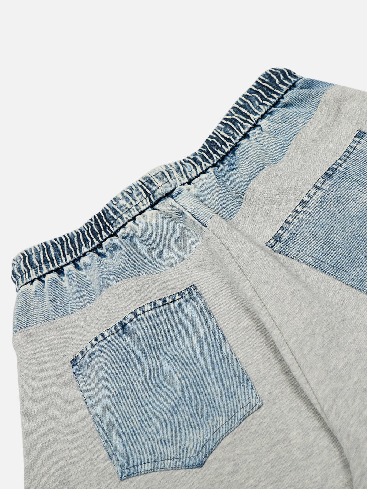 Aelfric Eden Denim Panel Baggy Sweatpants