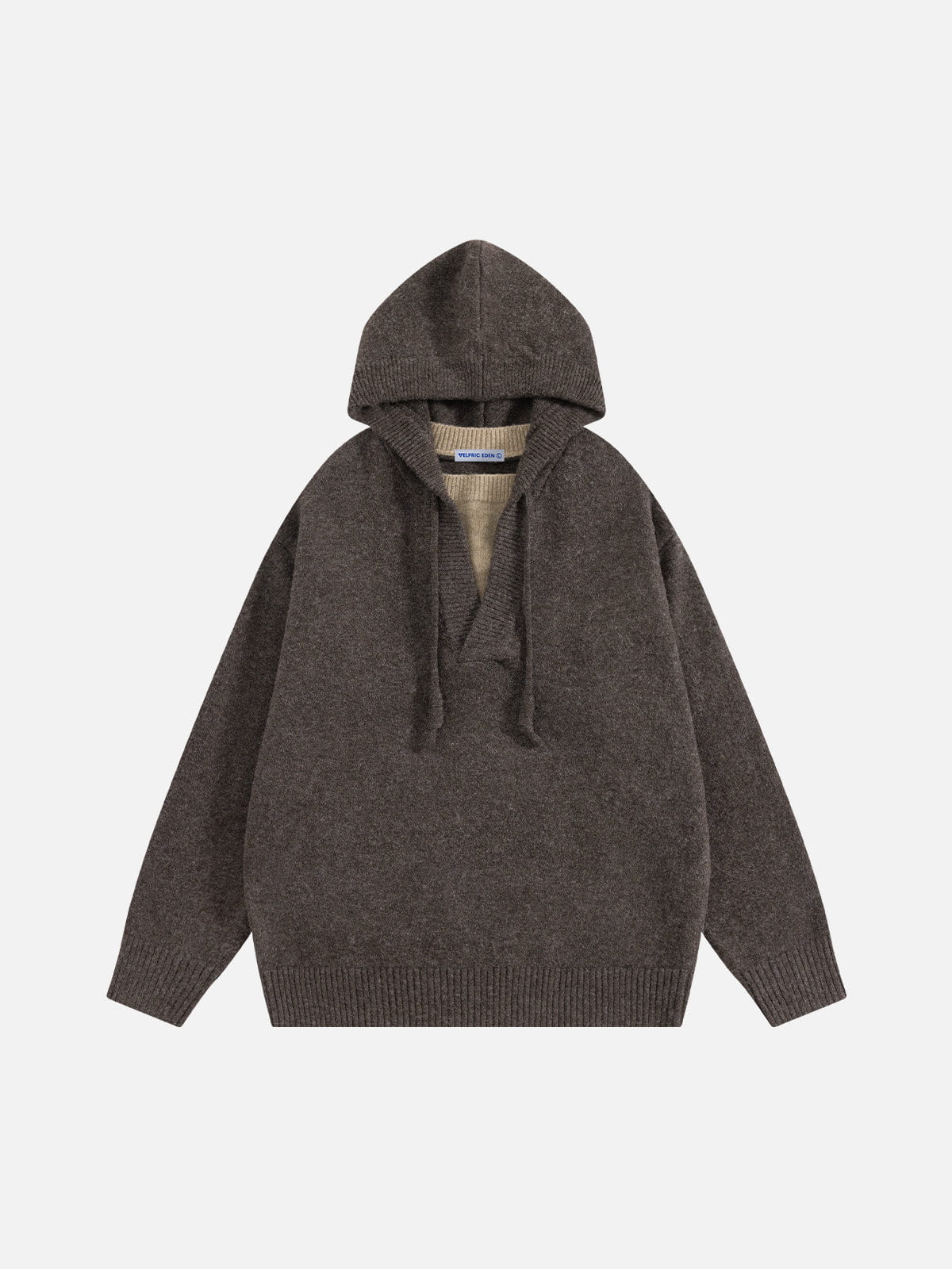 Aelfric Eden Layered Knit Pullover Hoodie