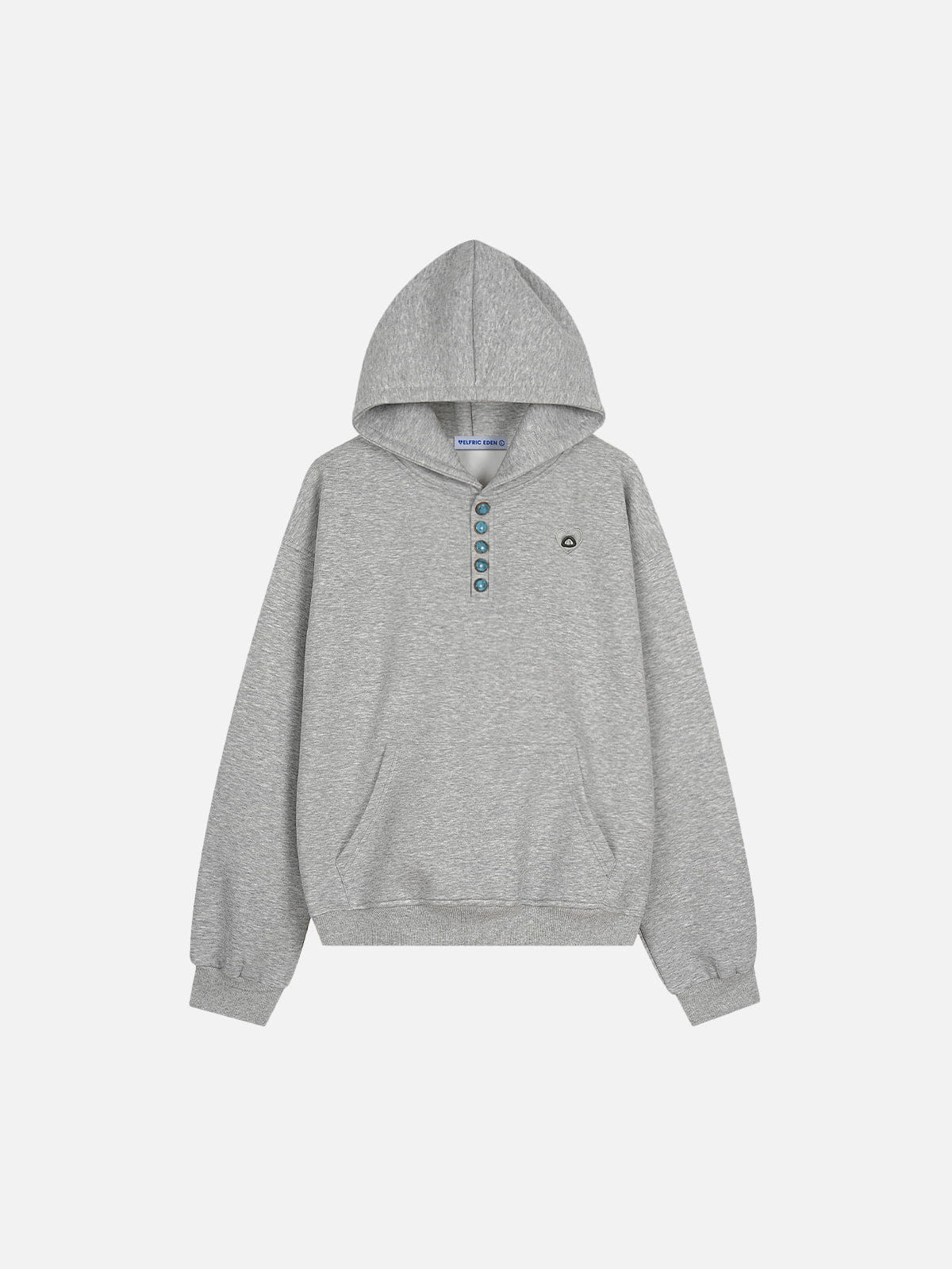 A.E.マルティ☆ファッションプレートーUN PEU D'OMBRE ENFIN Aelfric Eden Boxy Turquoise Placket Pullover Hoodie – Aelfric eden