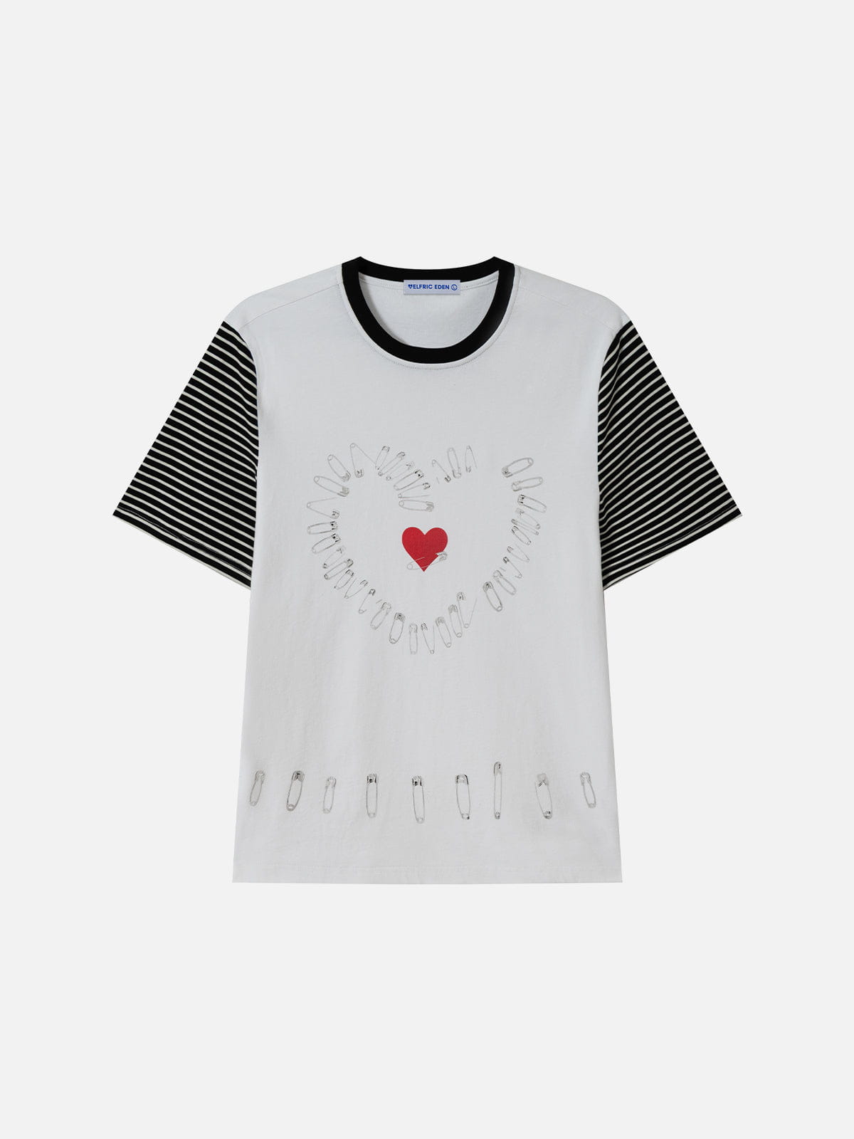 Aelfric Eden Safety Pin Heart Stripe Tee