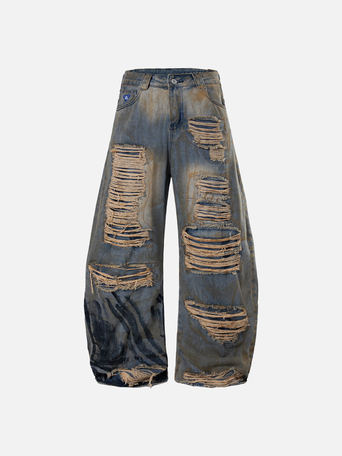 メンズ Aelfric Eden Distressed Double Jeans（28）