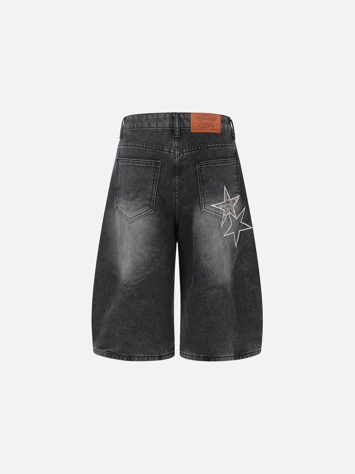 Aelfric Eden Star Patch Distressed Longline Jorts