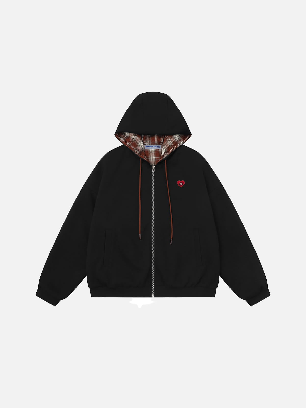 Aelfric Eden Boxy Reversible Plaid Zip Up Hoodie – Aelfric eden