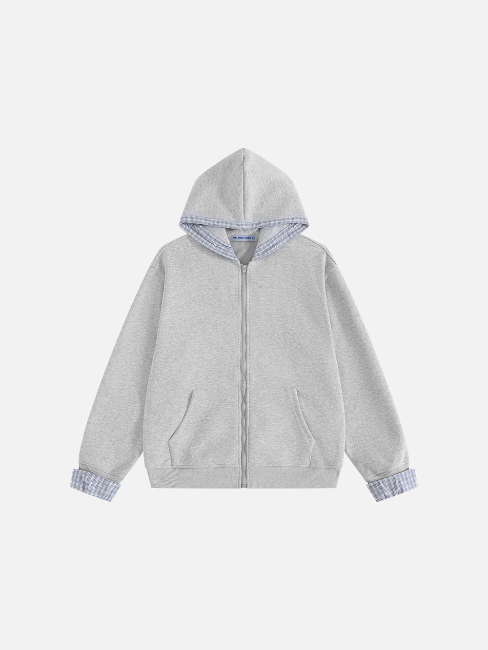 Aelfric Eden Plaid Trim Zip Up Hoodie – Aelfric eden