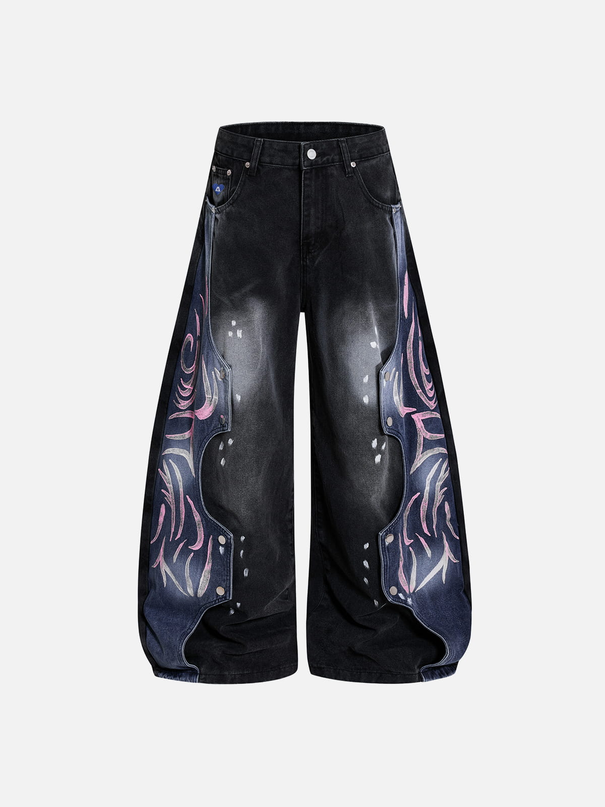 Aelfric Eden バギーバレルジーンズ Aelfric Eden Snap Panel Baggy Barrel Jeans – Aelfric eden