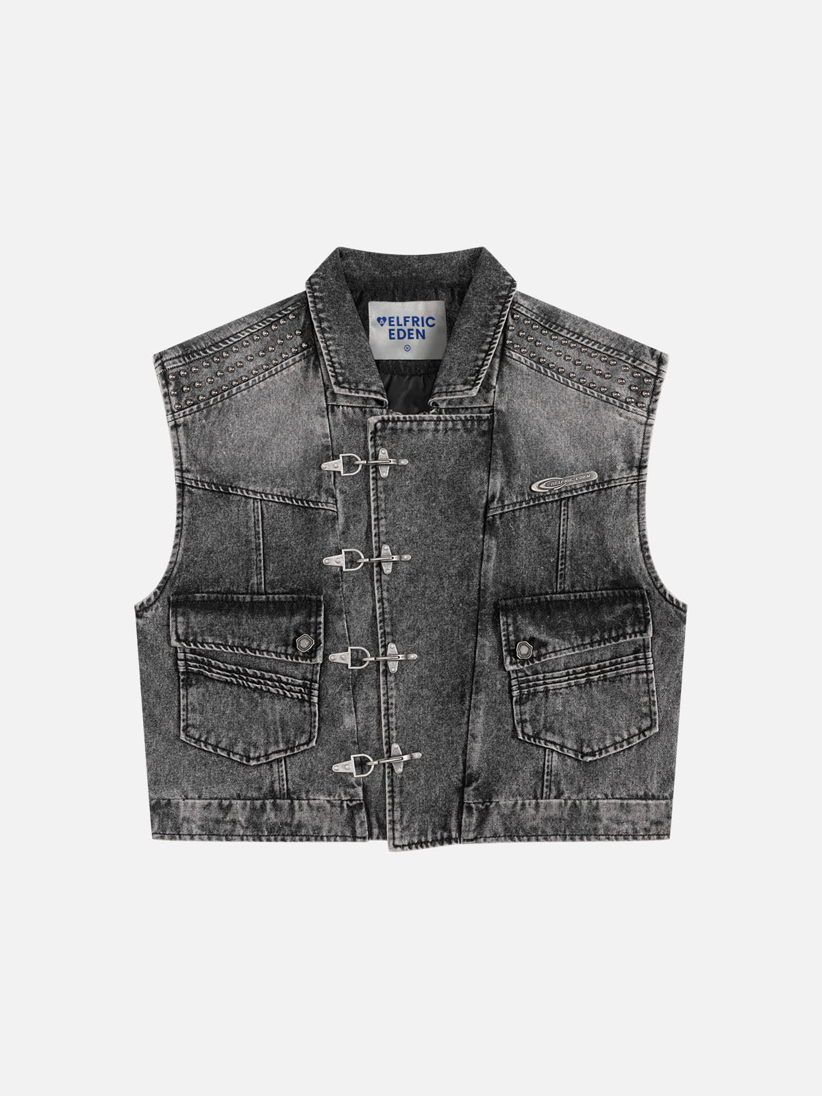 Aelfric Eden Super Boxy Fireman Clasp Denim Vest – Aelfric eden