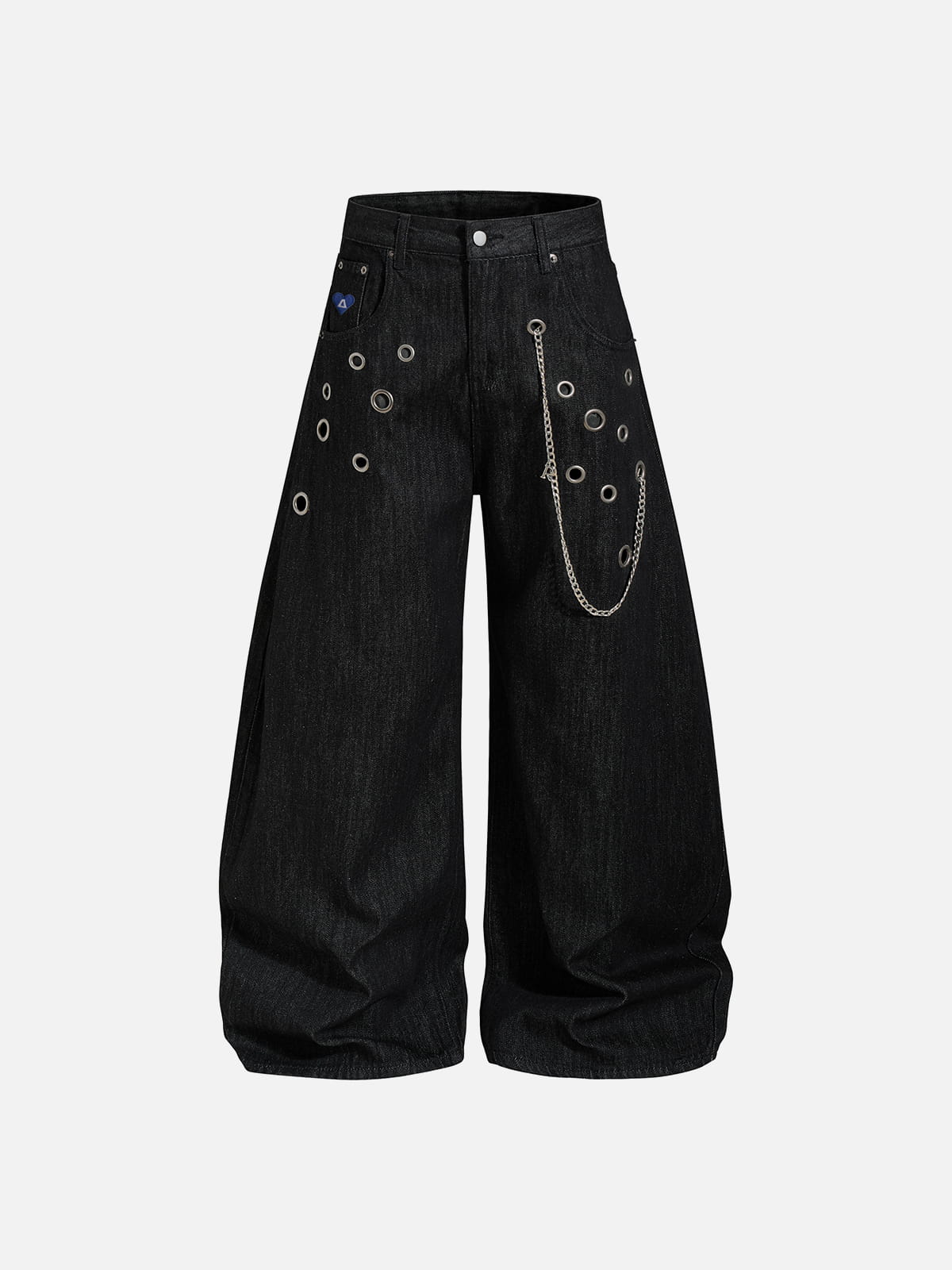Aelfric Eden Grommet Chain Baggy Barrel Jeans