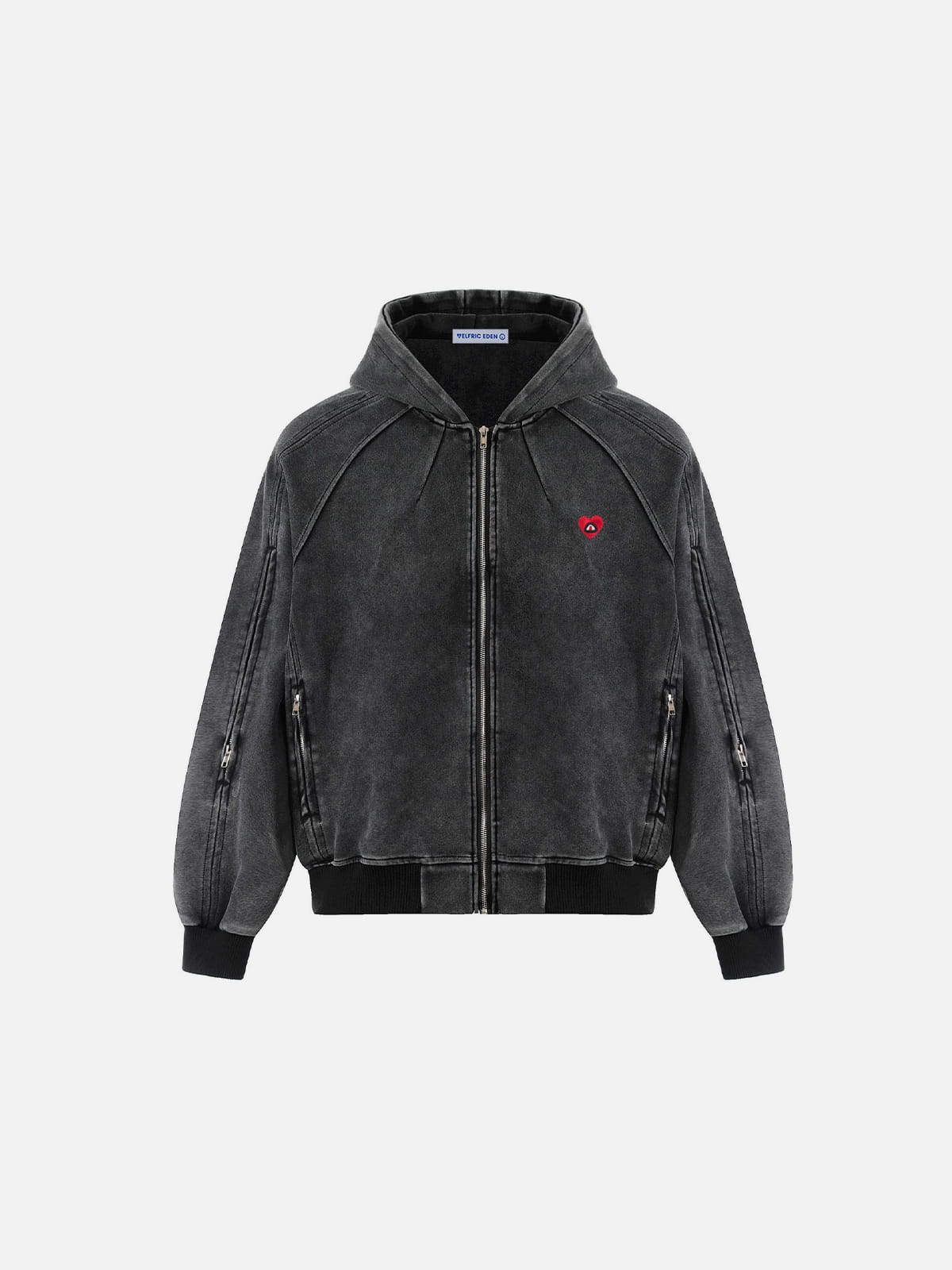 Aelfric Eden Boxy Washed Panel Zip Up Hoodie – Aelfric eden