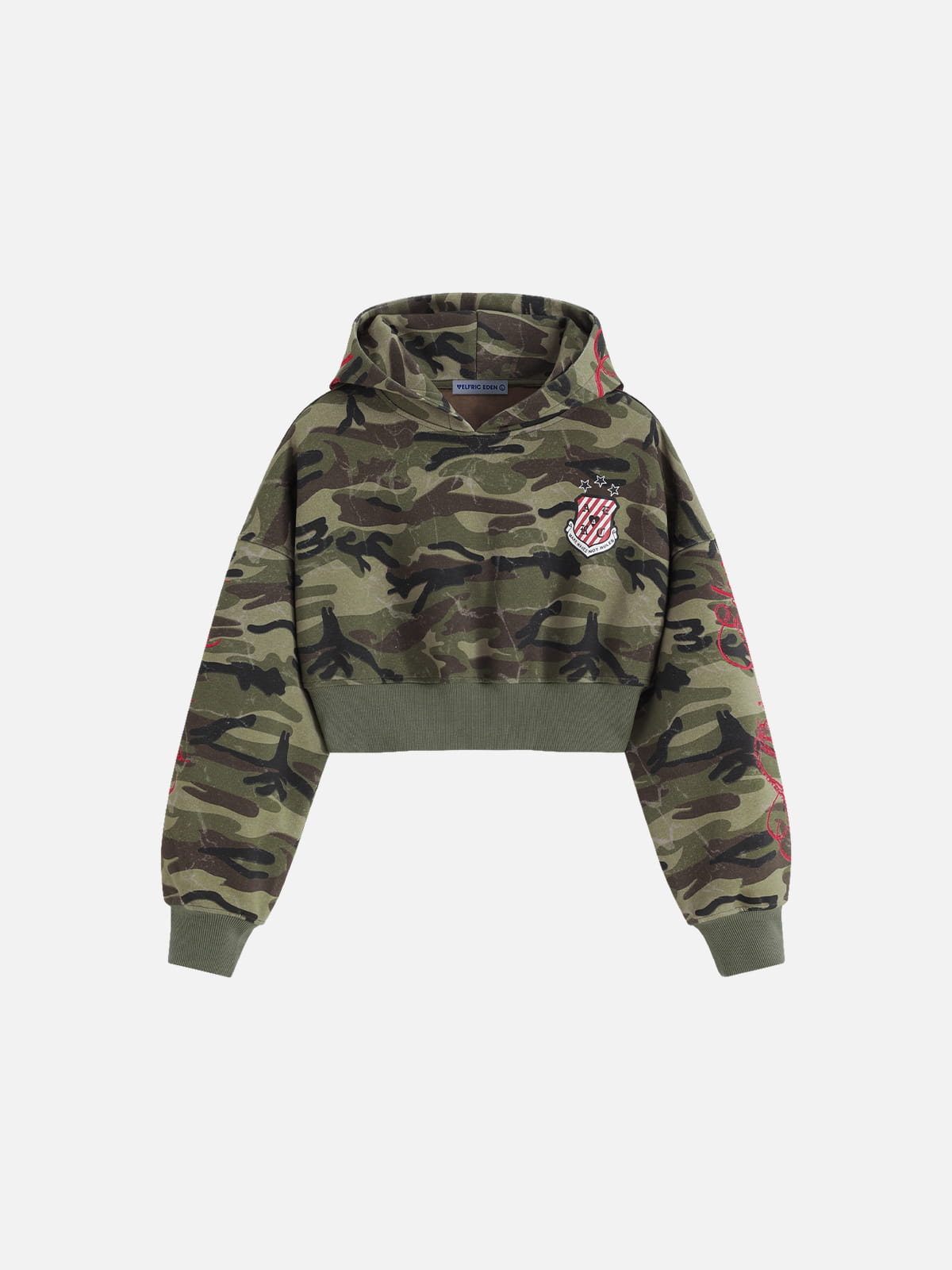 Aelfric Eden Cropped CAMO Zip Up Hoodie – Aelfric eden