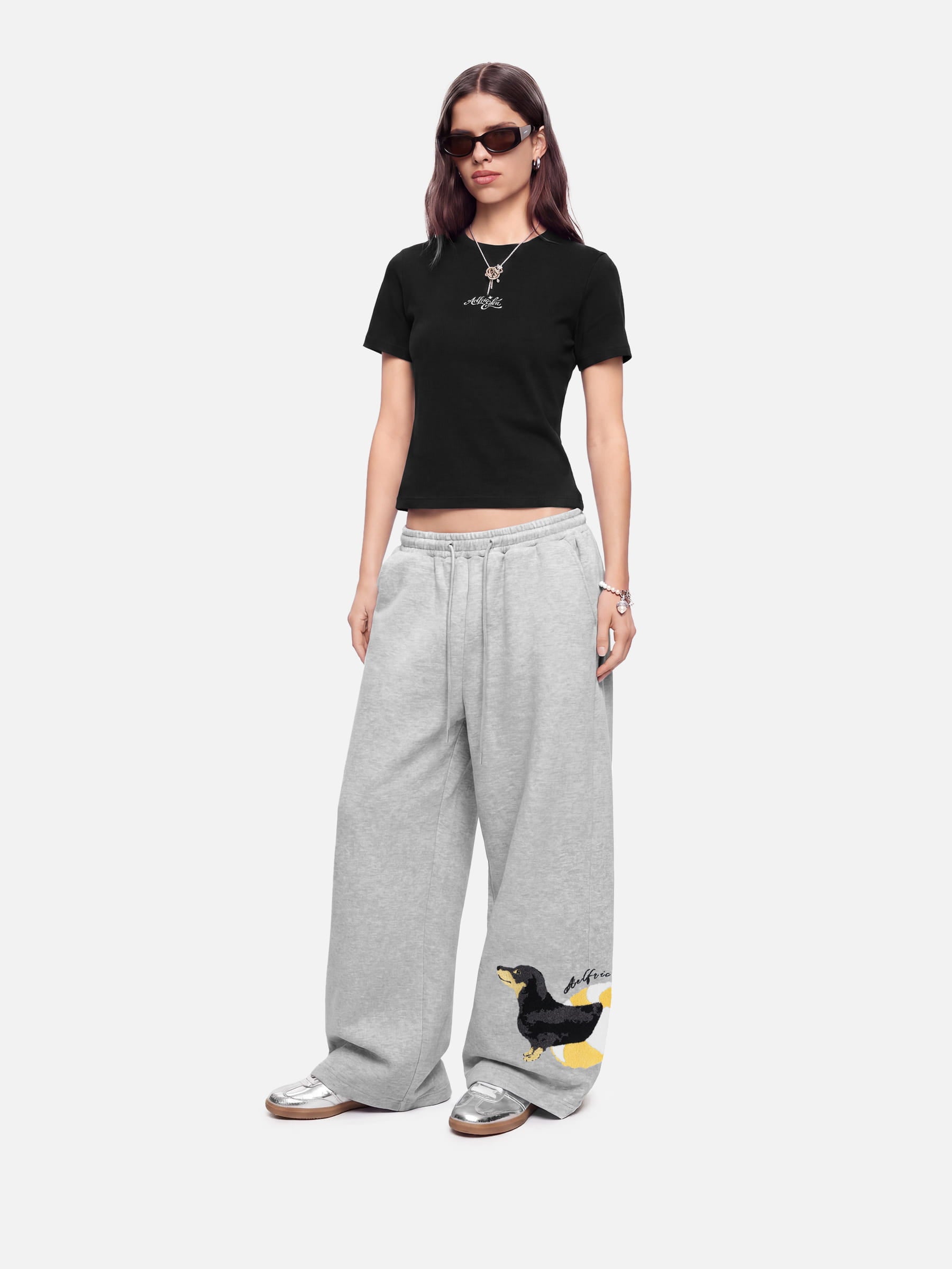 Aelfric Eden Dachshund Embroidery Sweatpants – Aelfric eden