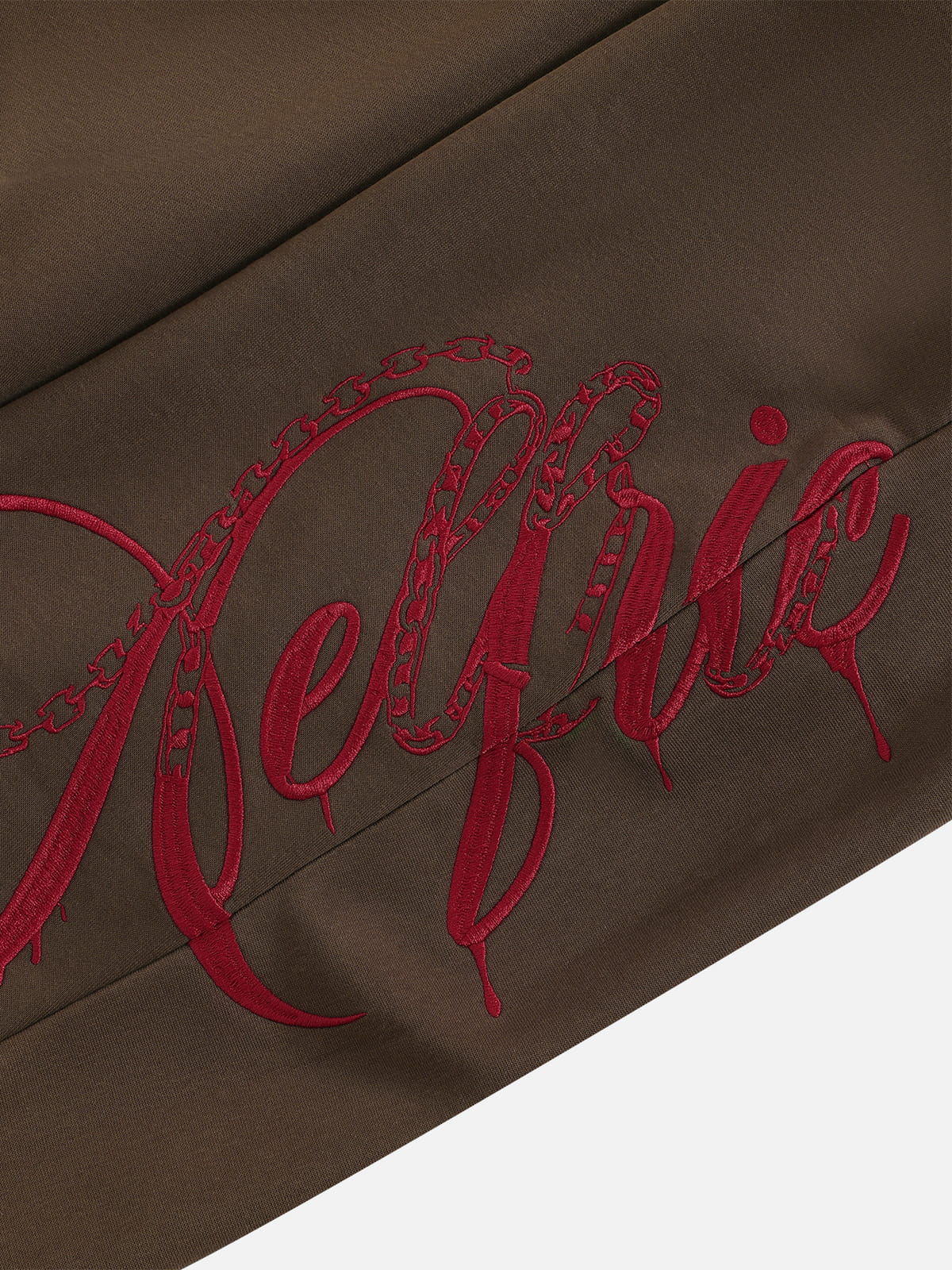 Aelfric Eden Script Embroidery Baggy Barrel Sweatpants
