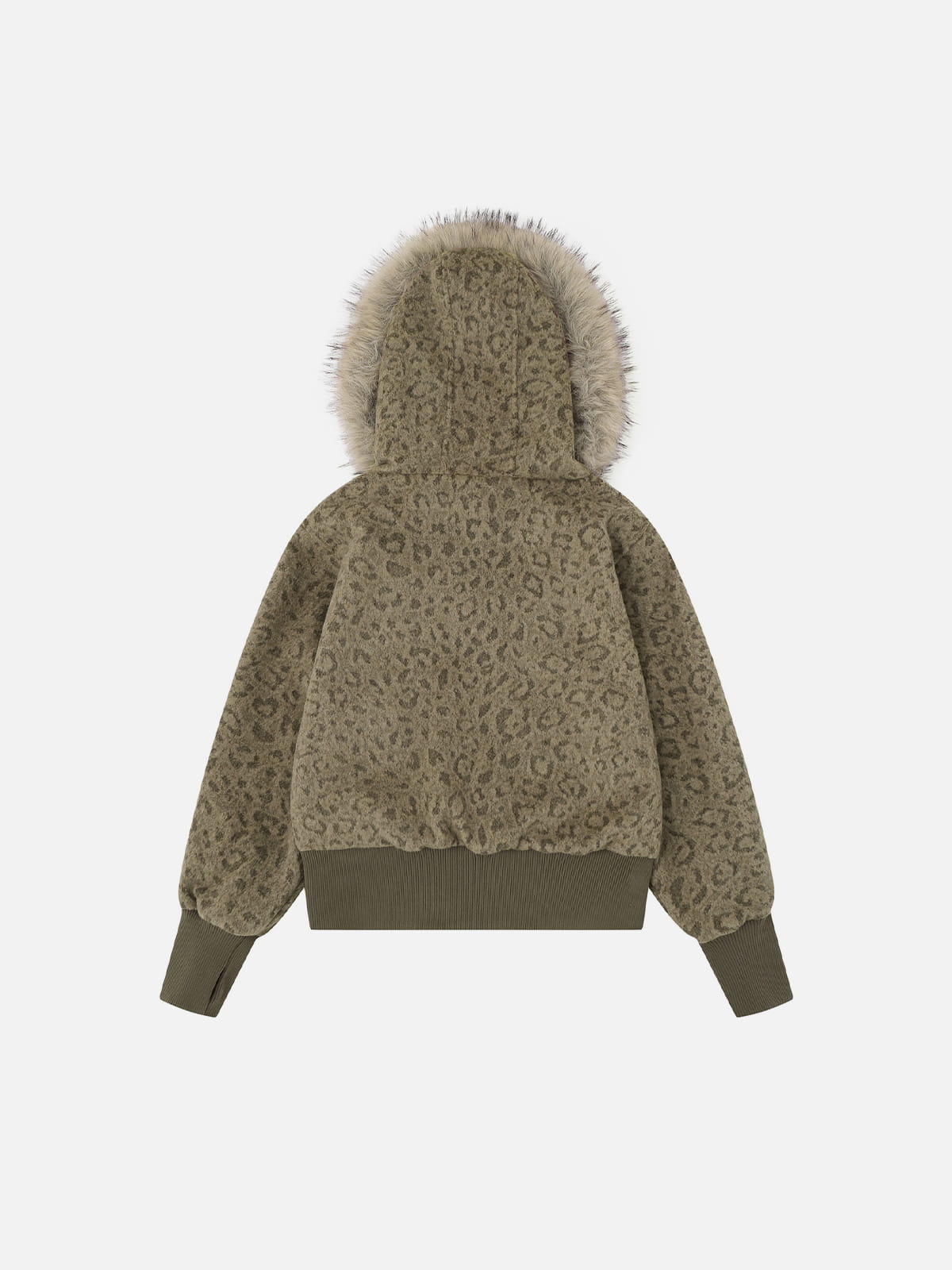 Aelfric Eden Leopard Faux Fur Zip Up Hoodie – Aelfric eden