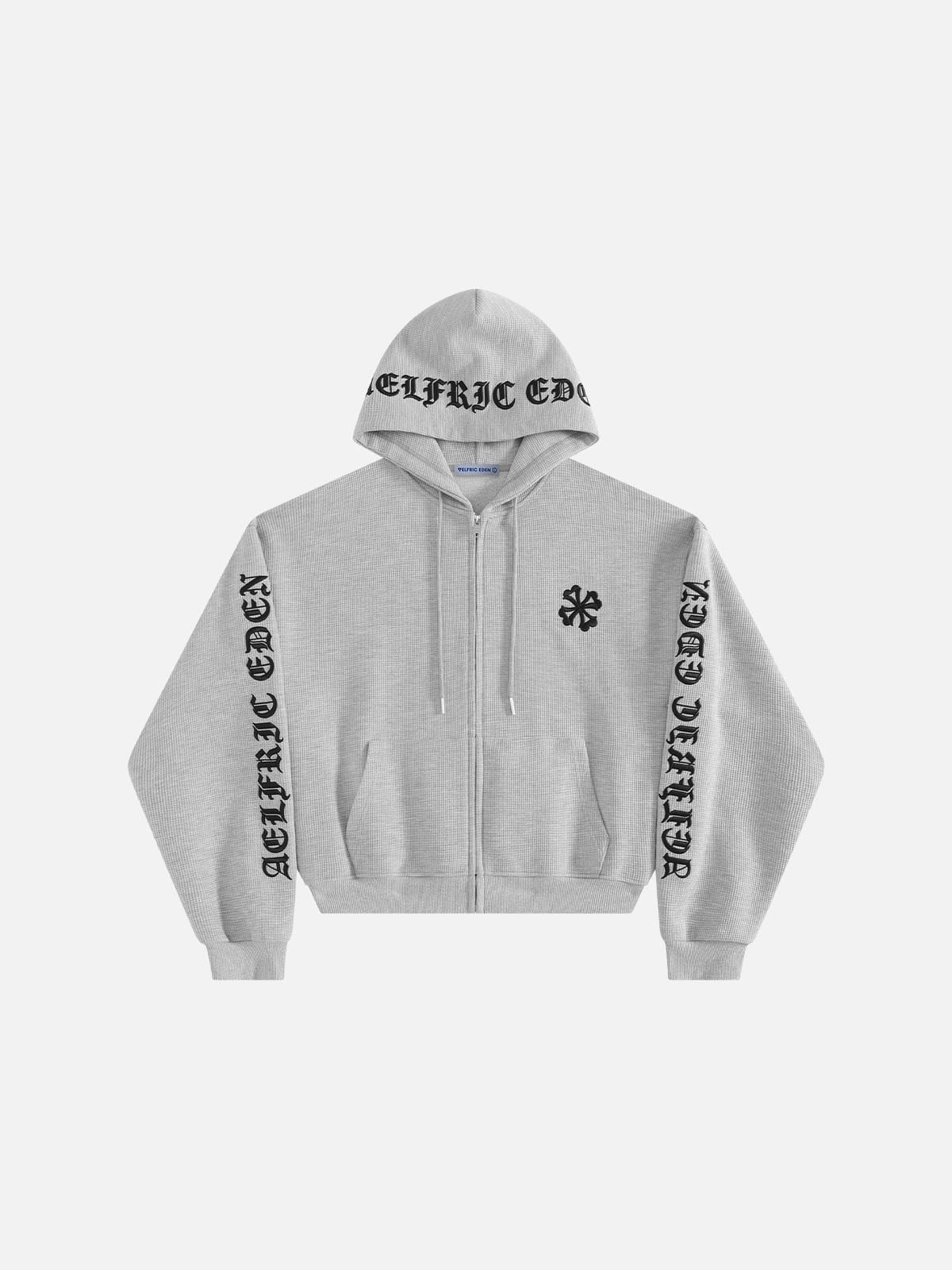 Aelfric Eden Boxy Waffle Zip Up Hoodie – Aelfric eden