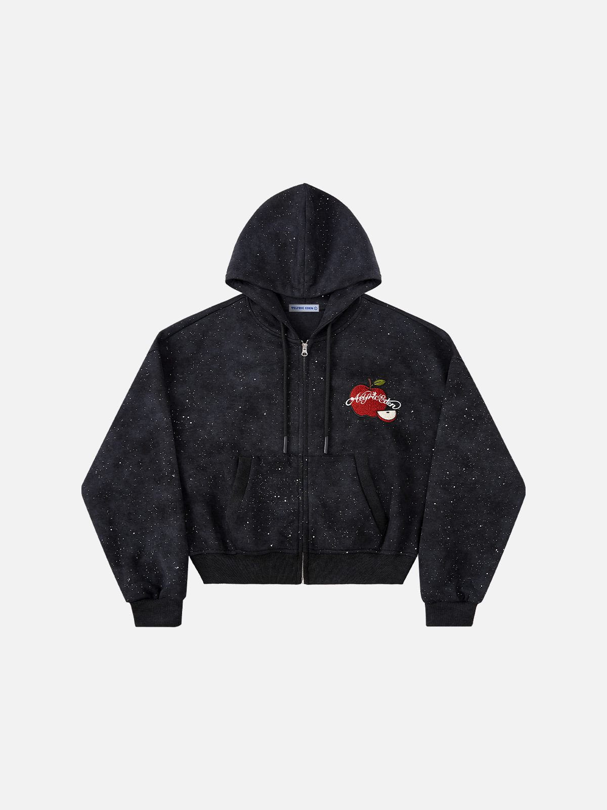 Aelfric Eden Boxy Apple Embroidered Zip Up Hoodie – Aelfric eden