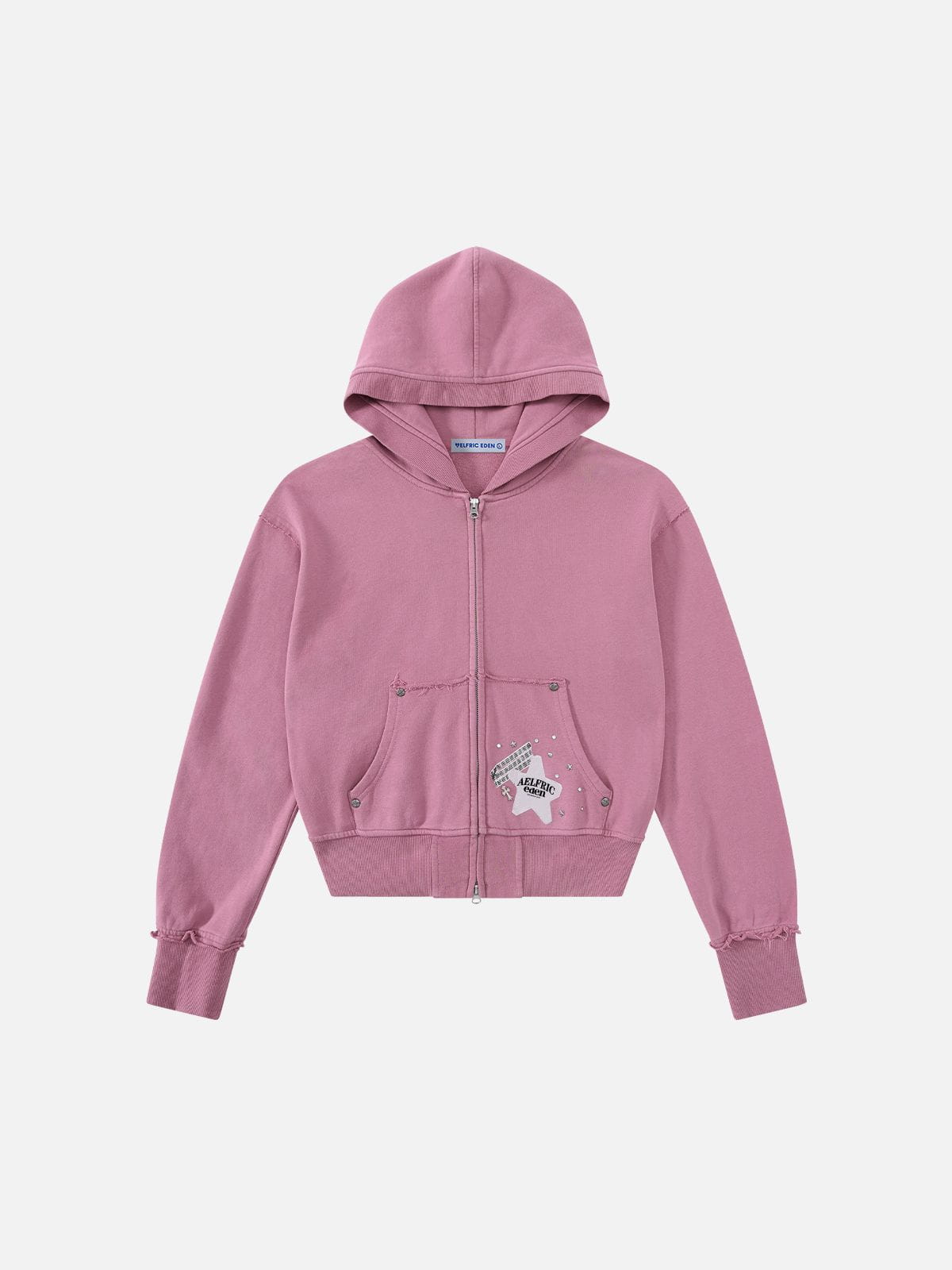 AELFRIC EDEN ジップパーカー ピンク xs Aelfric Eden Star Patch Zip Up Hoodie – Aelfric eden