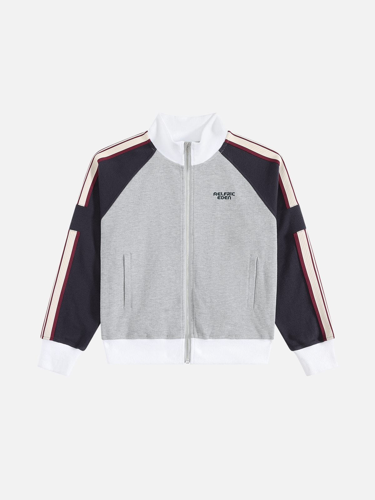 Aelfric Eden Waffle Patchwork Jacket Grey