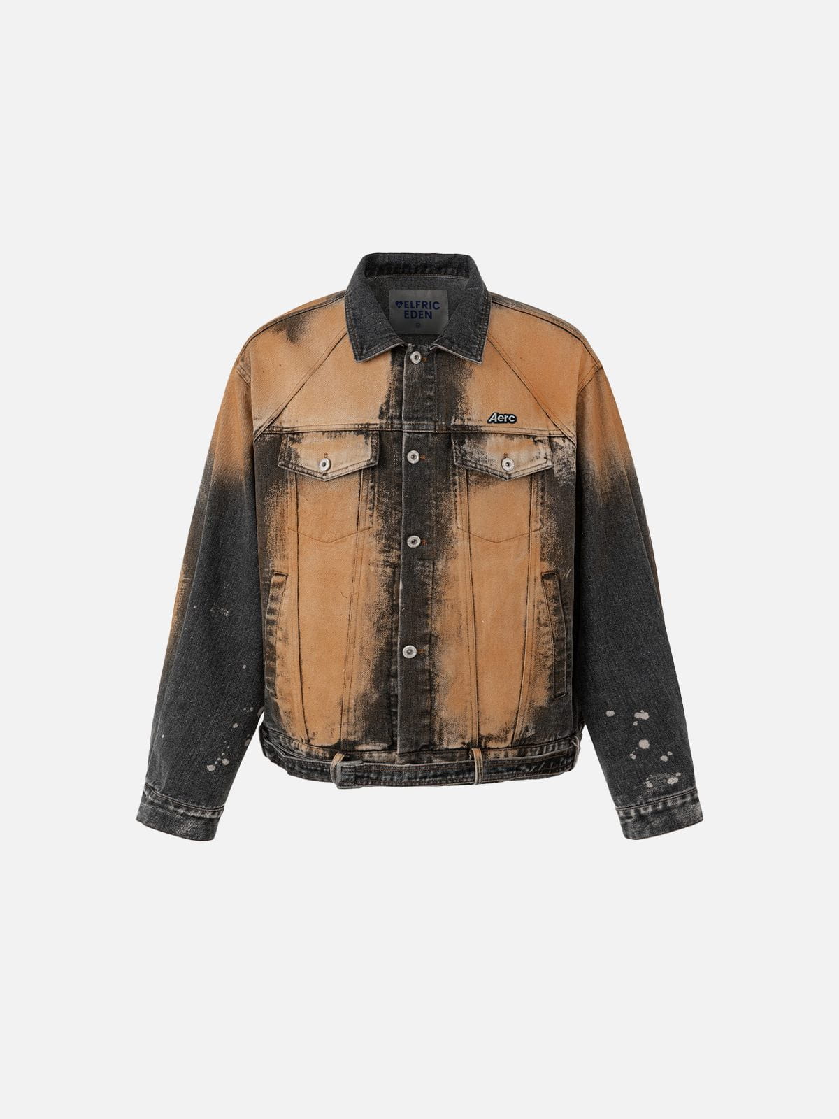 Aelfric Eden Acid Washed Jacket Brown