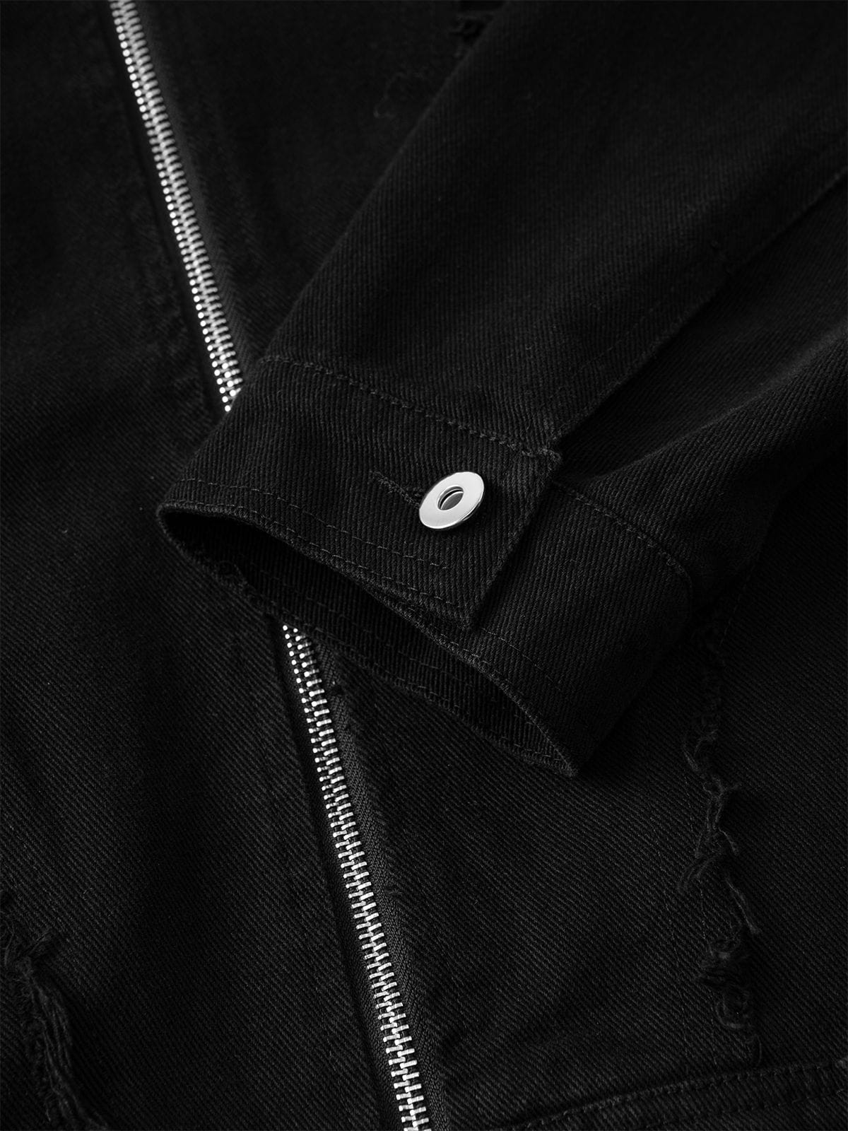Aelfric Eden Studded Distressed Jacket Black media 3