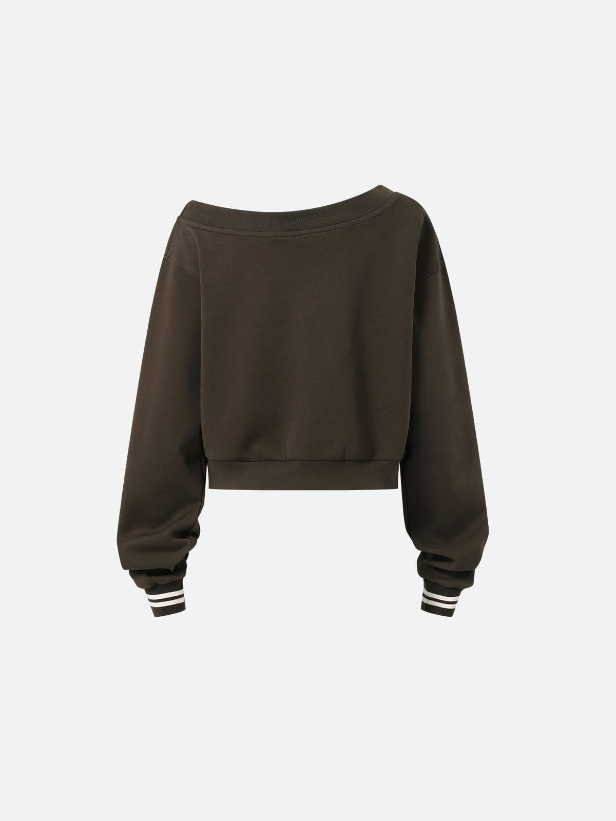 Aelfric Eden Script Off-The-Shoulder Sweatshirt
