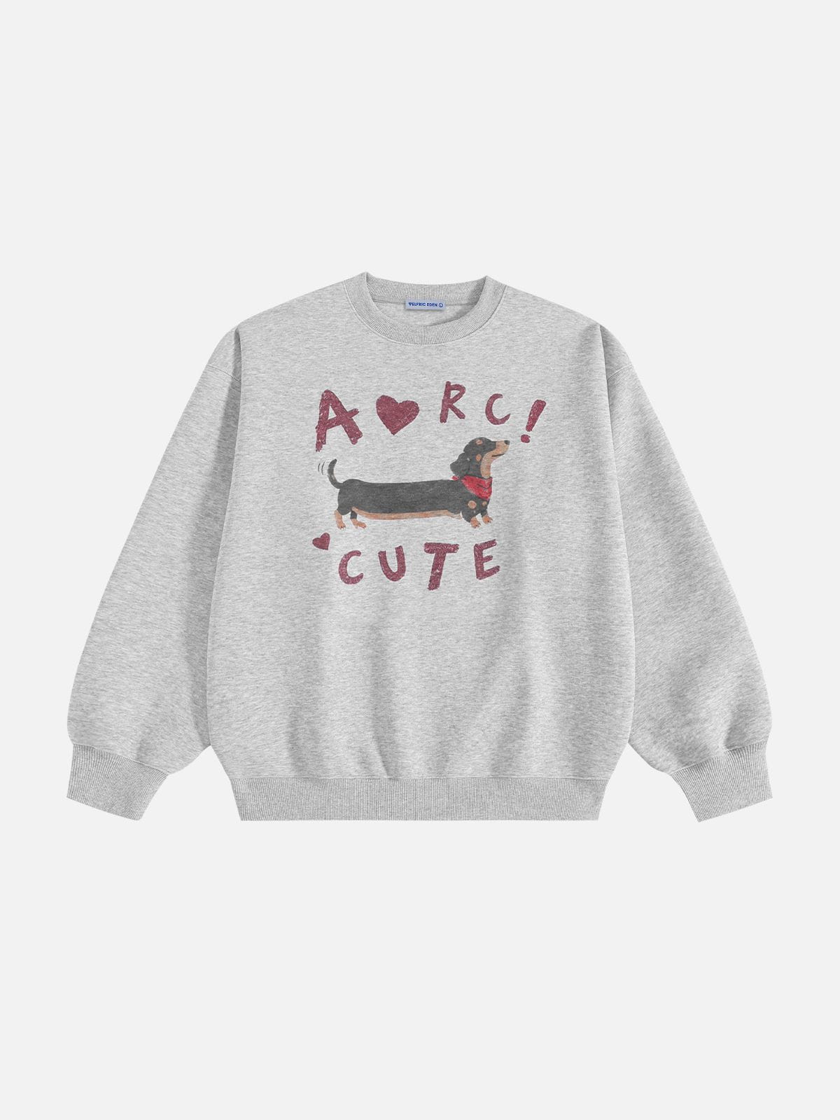 Aelfric Eden Dachshund Graphic Sweatshirt Grey