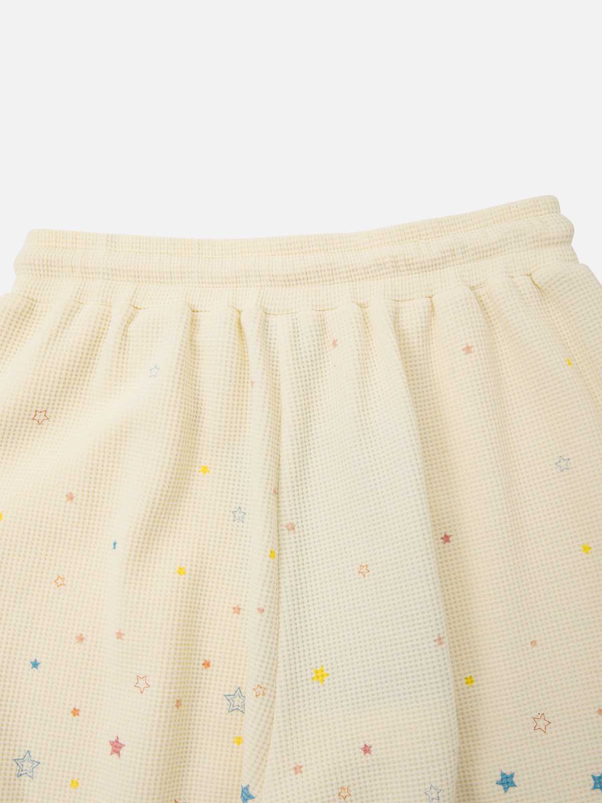 Aelfric Eden Star Print Waffle Baggy Barrel Sweatpants media 2