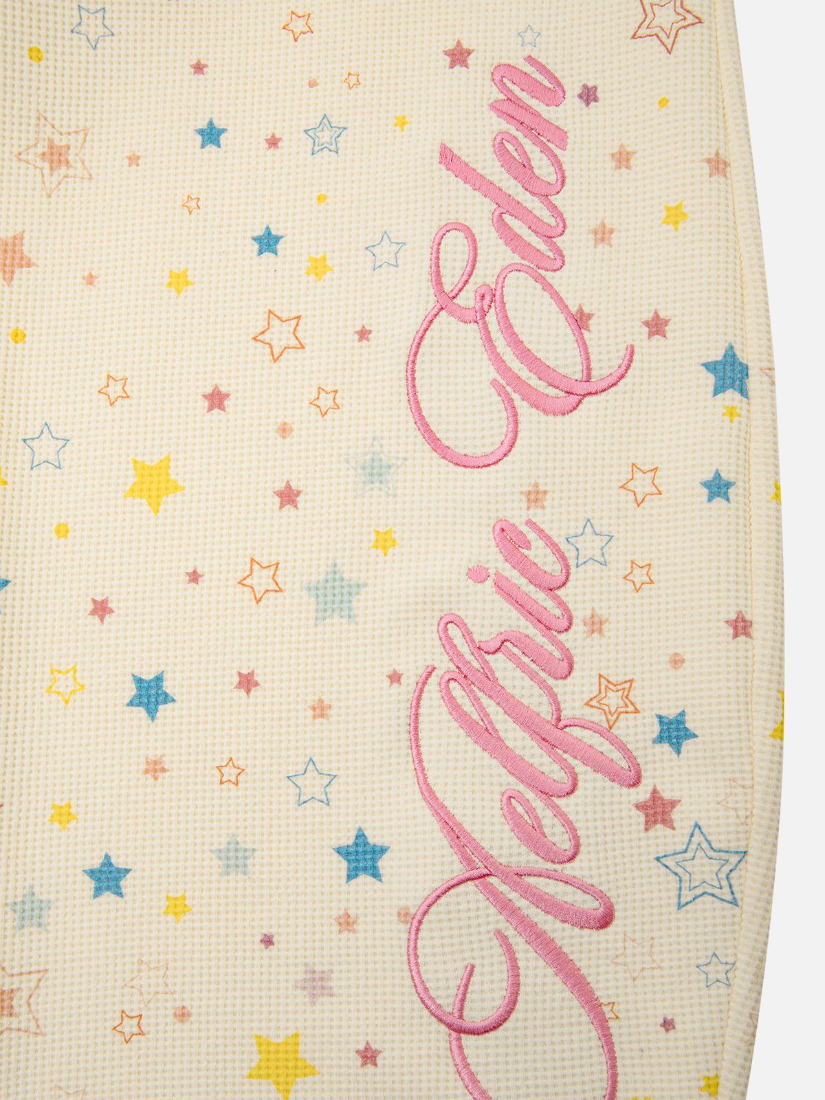 Aelfric Eden Star Print Waffle Baggy Barrel Sweatpants media 4