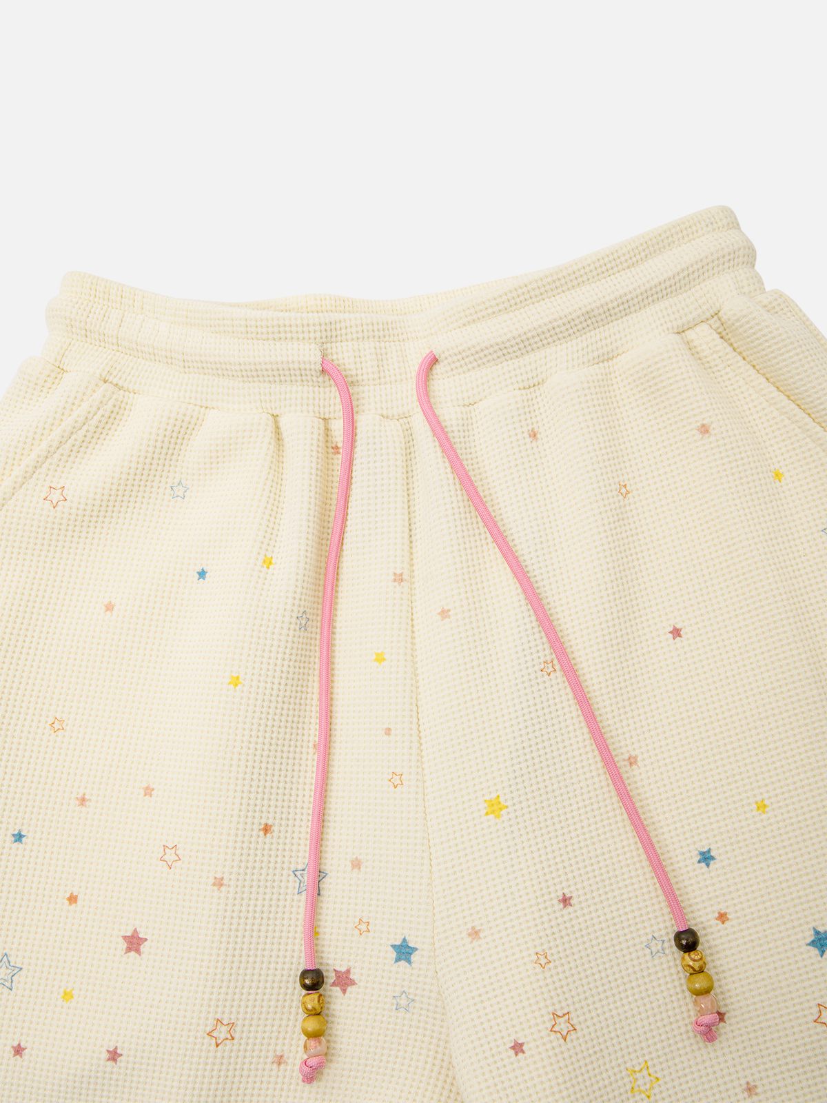 Aelfric Eden Star Print Waffle Baggy Barrel Sweatpants media 6
