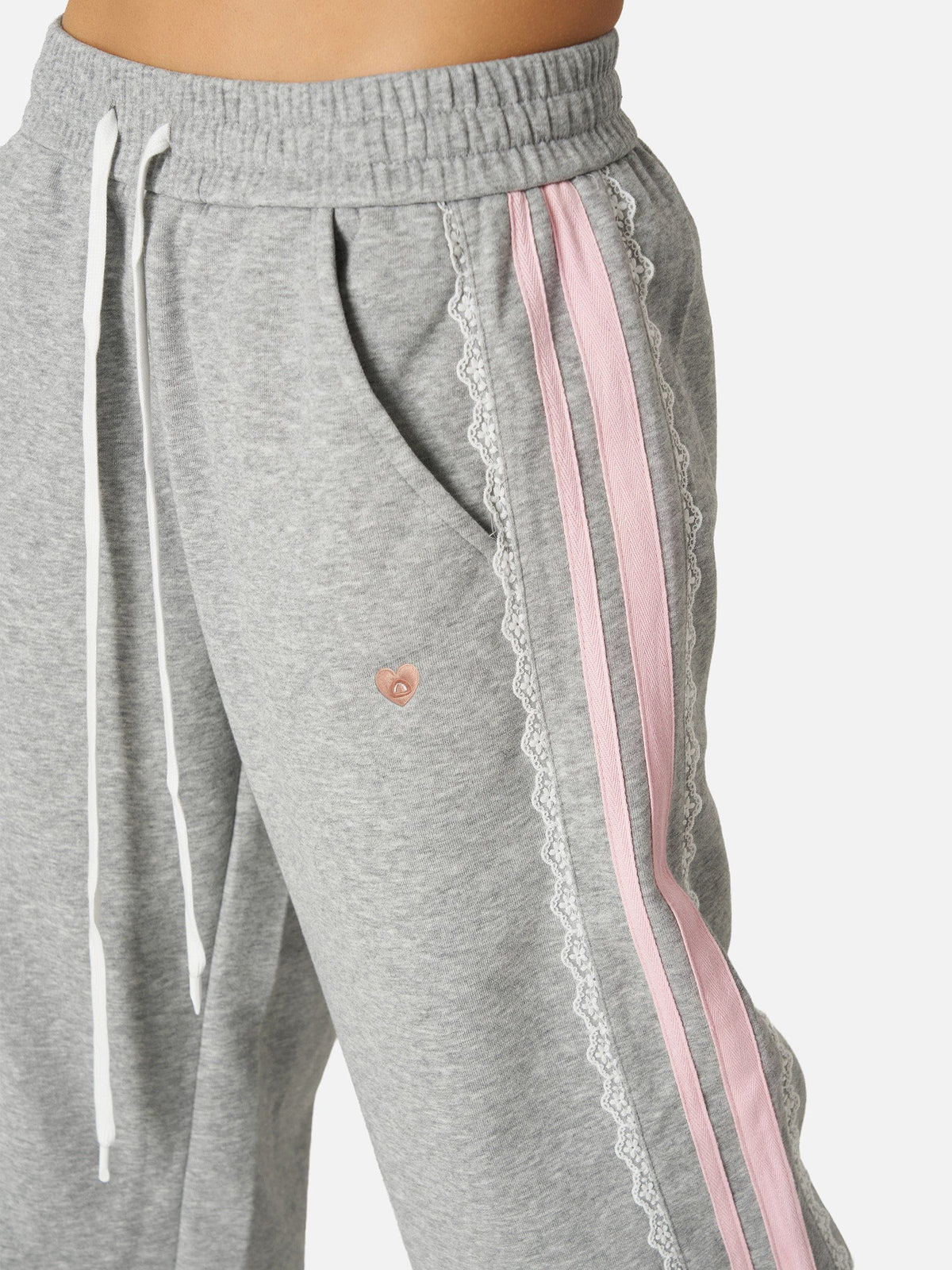 Aelfric Eden Lace Stripe Patchwork Sweatpants