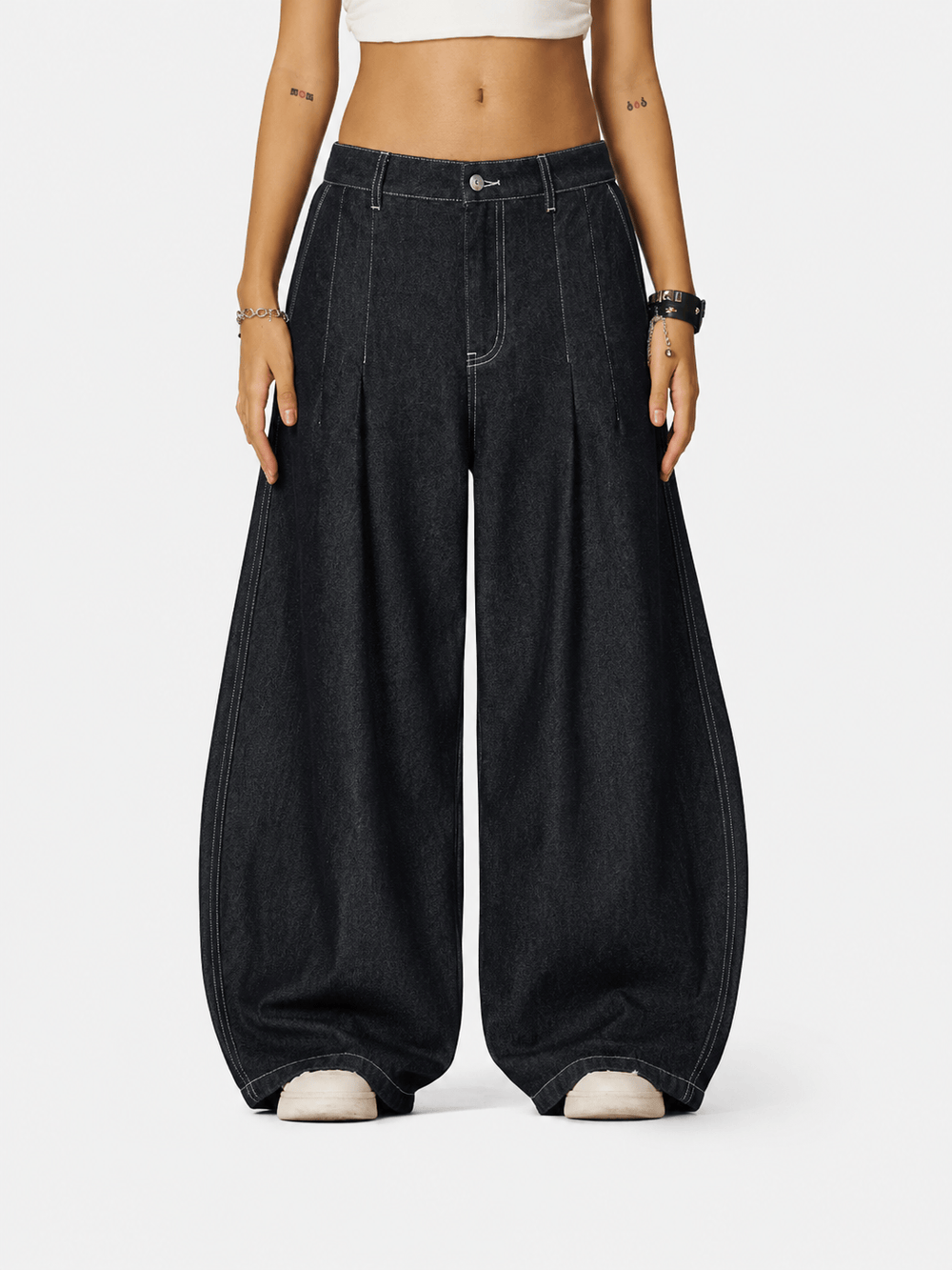 Aelfric Eden Baggy Barrel Pleated Jeans – Aelfric eden